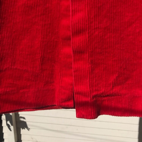 Red corduroy pencil skirt - Picture 9 of 10